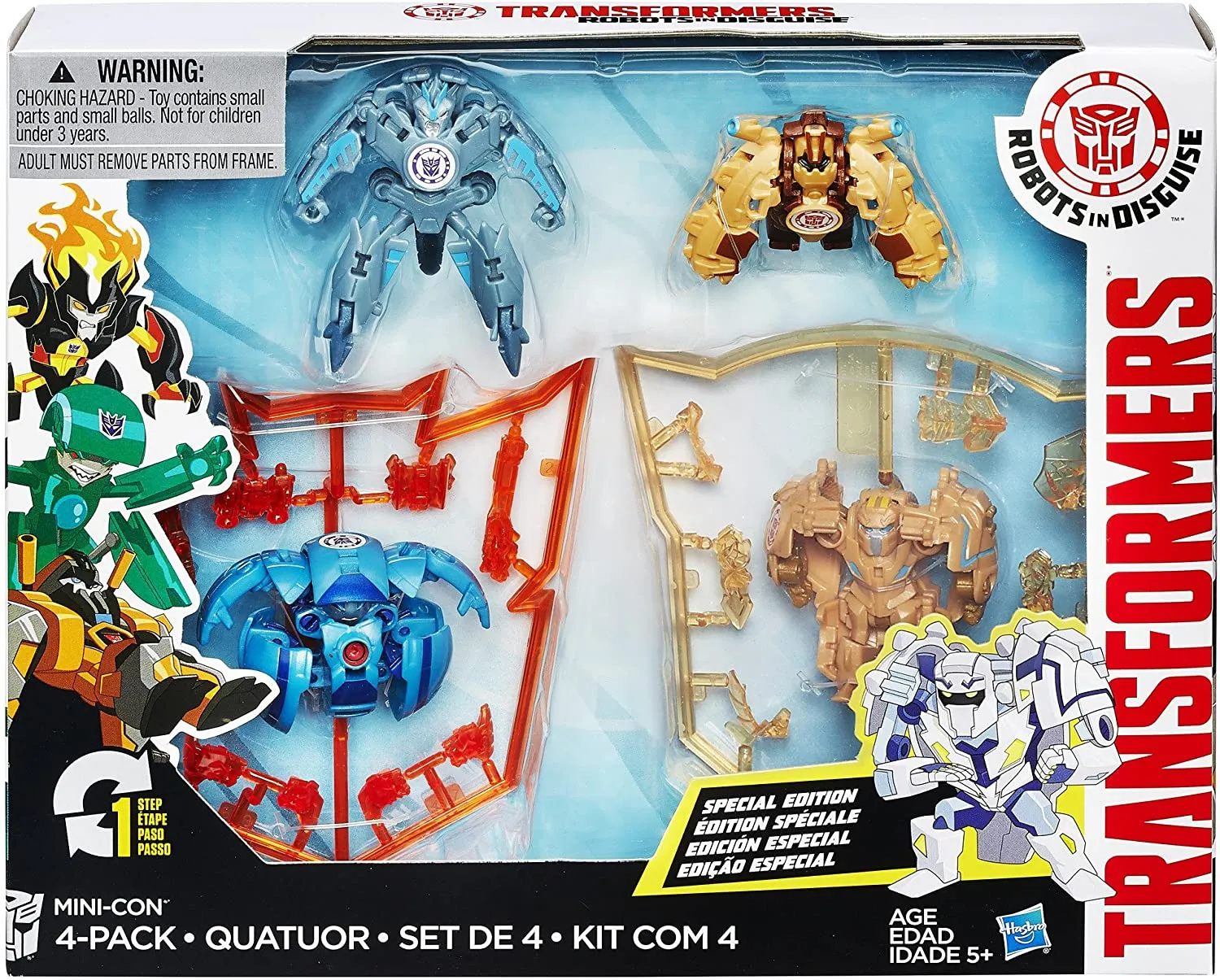 Undertone Backtrack Beastbox and Swelter Mini-Con 4-Pack | Transformers Robots In Disguise