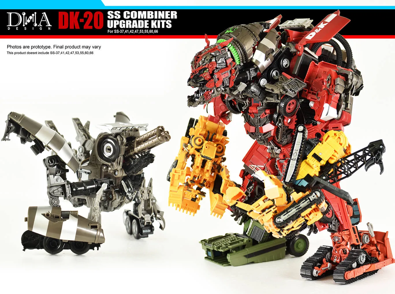 DK-20 Upgrade Kit for Transformers Studio Series 69 Devastator Set of 8 | Dna Design | Upgrade Kit
