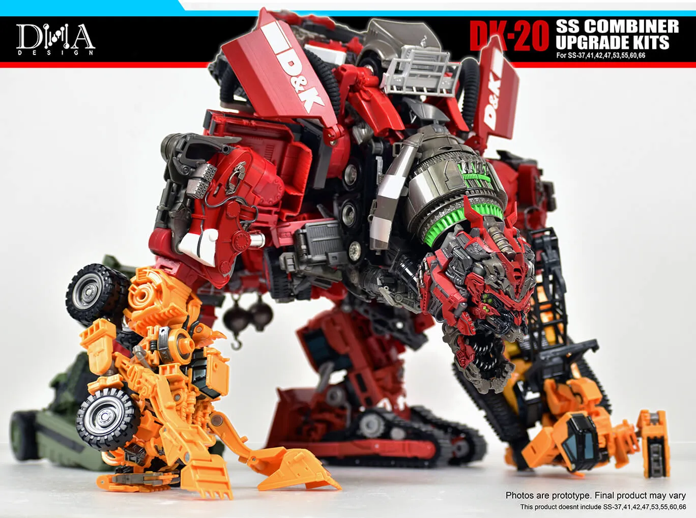 DK-20 Upgrade Kit for Transformers Studio Series 69 Devastator Set of 8 | Dna Design | Upgrade Kit