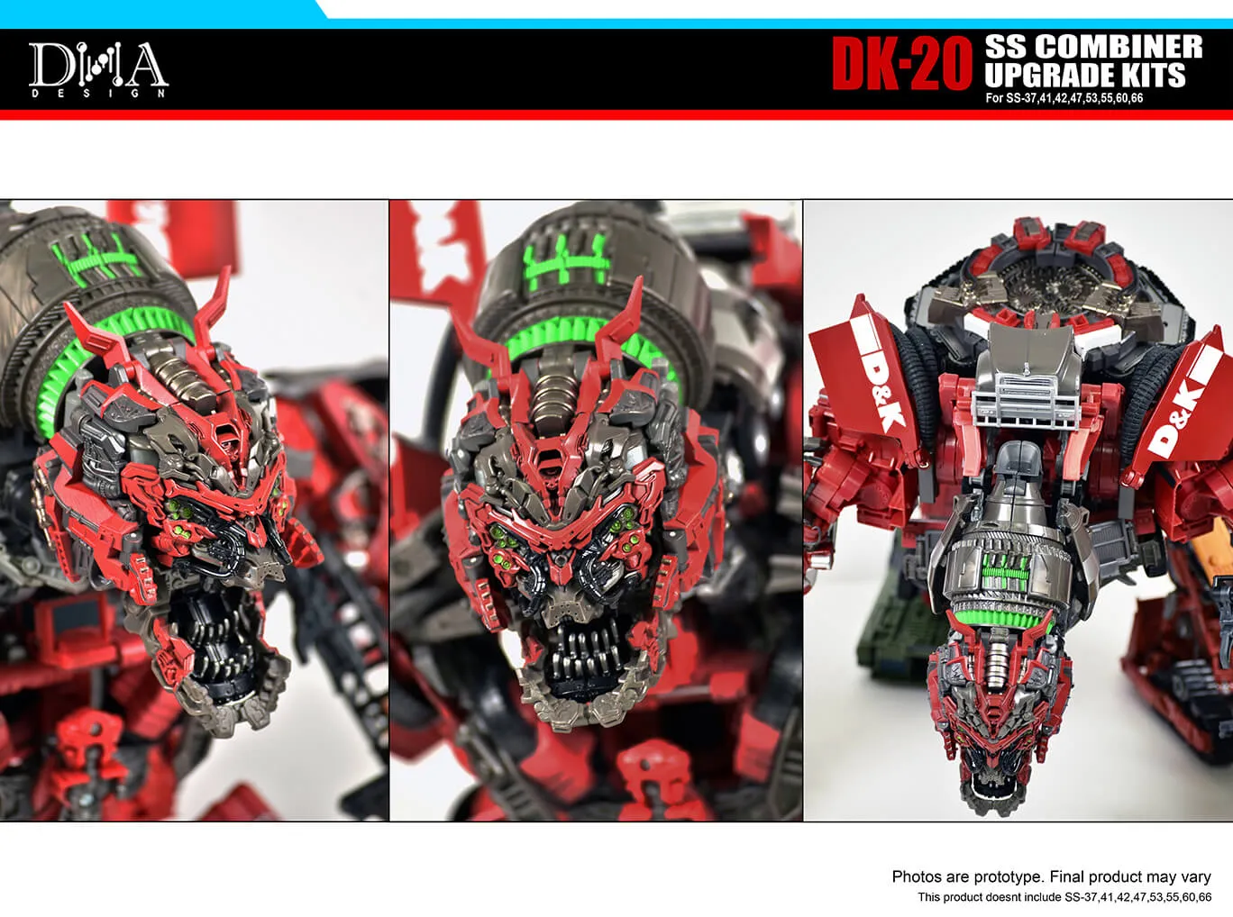 DK-20 Upgrade Kit for Transformers Studio Series 69 Devastator Set of 8 | Dna Design | Upgrade Kit