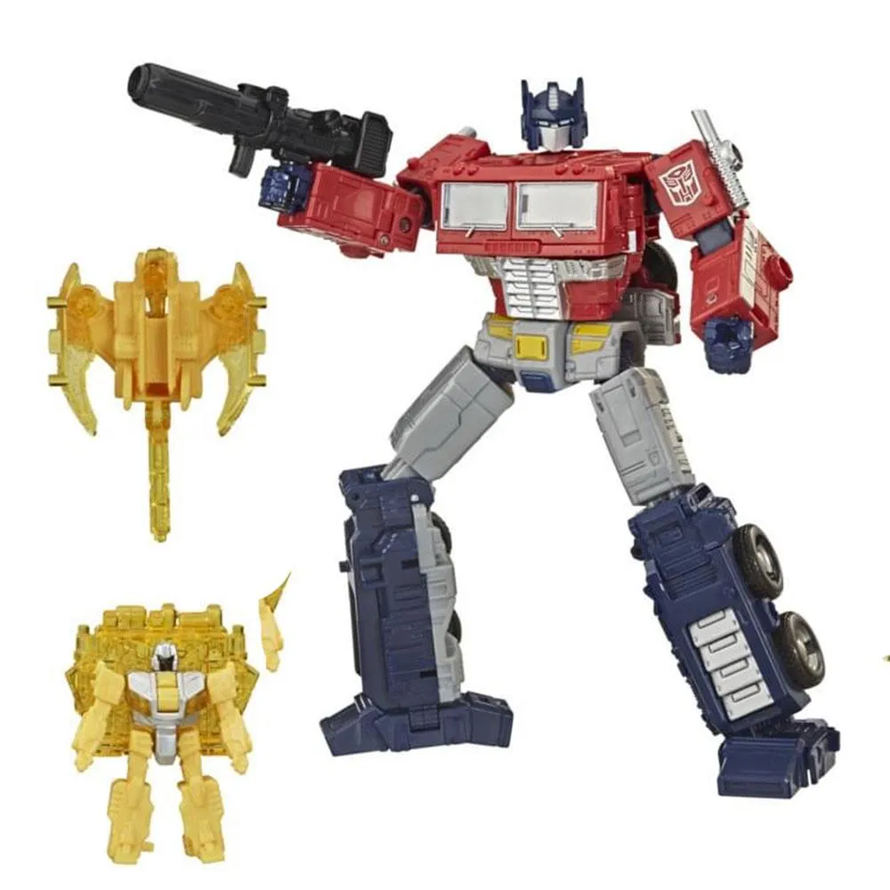 WFC-11 Autobot Optimus Prime Battle 3-Pack Netflix Edition | Transformers Generations War for Cybertron Trilogy