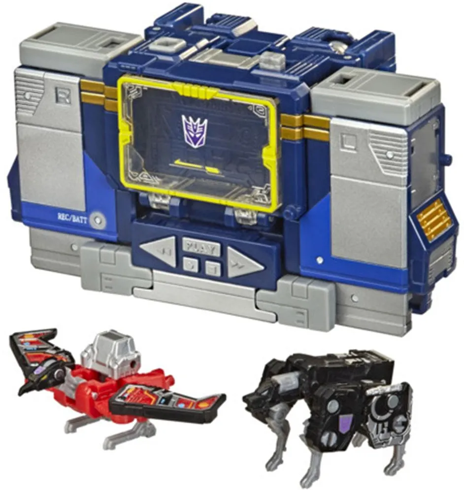 WFC-14 Decepticon Soundwave Battle 3-Pack Netflix Edition | Transformers Generations War for Cybertron Trilogy