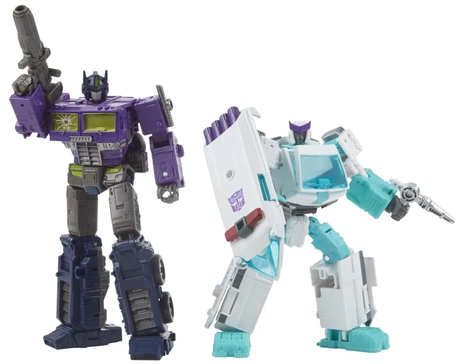 WFC-GS17 Shattered Glass Optimus Prime and Ratchet | Transformers Generations Selects War for Cybertron Trilogy