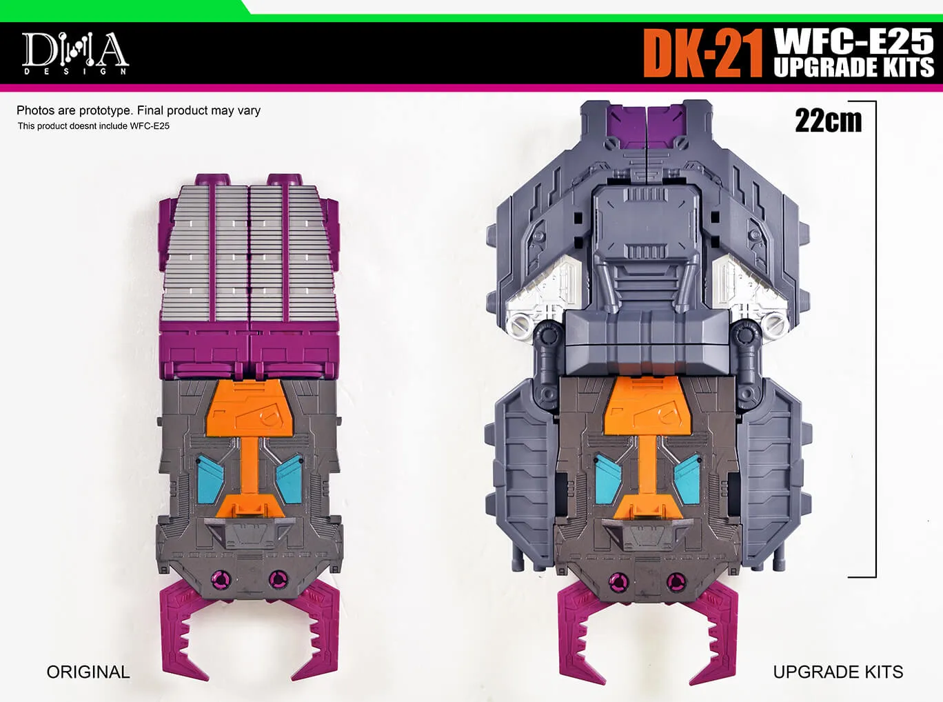 DK-21 Upgrade Kit for Transformers WFC: Earthrise WFC-E25 Titan Scorponok | Dna Design | Upgrade Kit