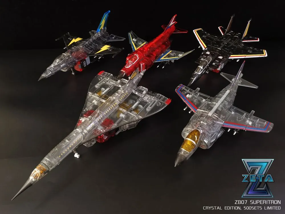 ZB-07 Superitron Combiner Crystal Edition Set of 5 Figures | Zeta Toys