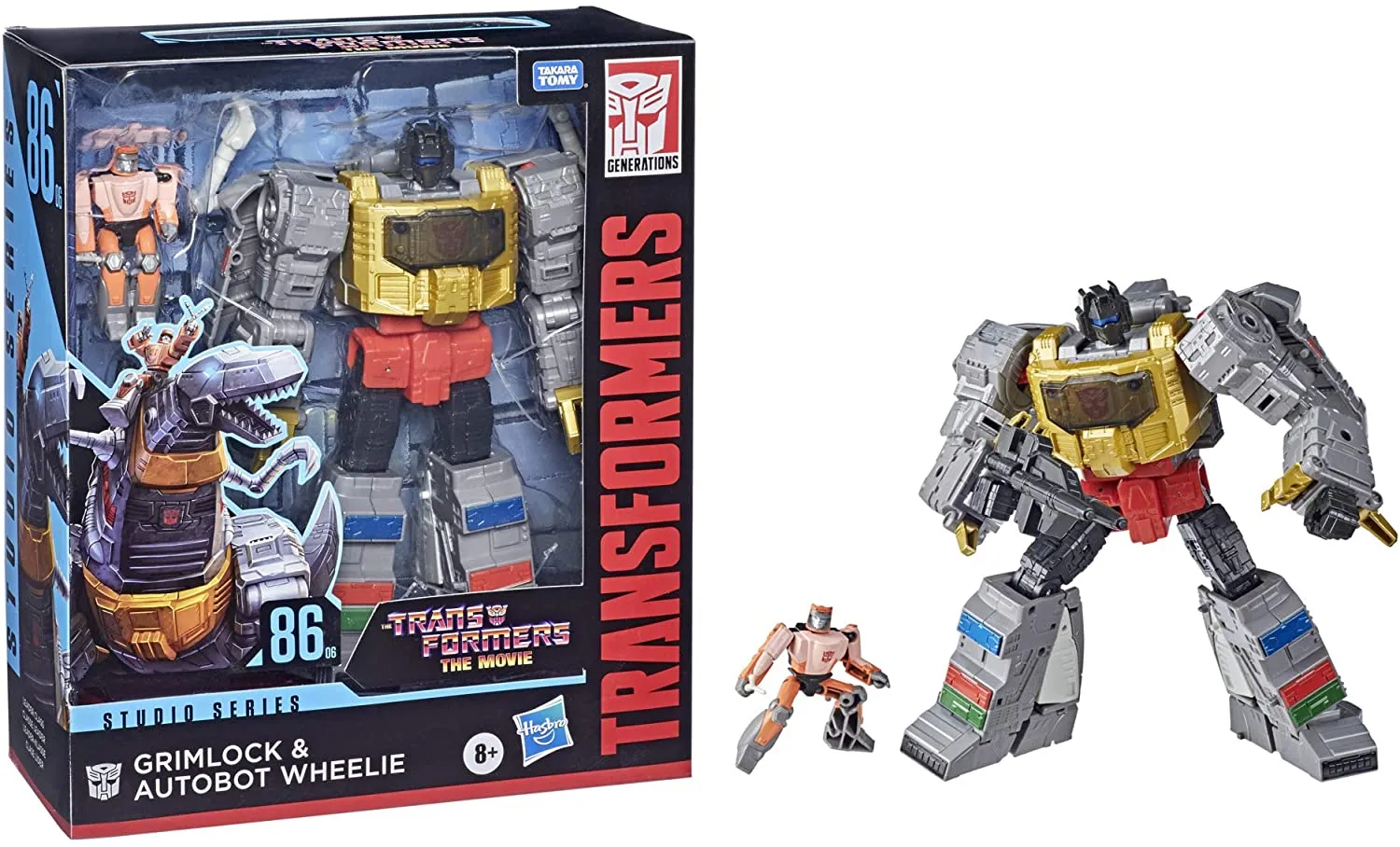 86-06 Grimlock and Wheelie Leader Class | Transformers Studio Series | Transformers: The Movie 86