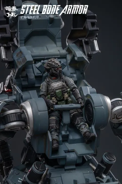 Steelbone Armor Classic Gray Firepower with Pilot | Joy Toy