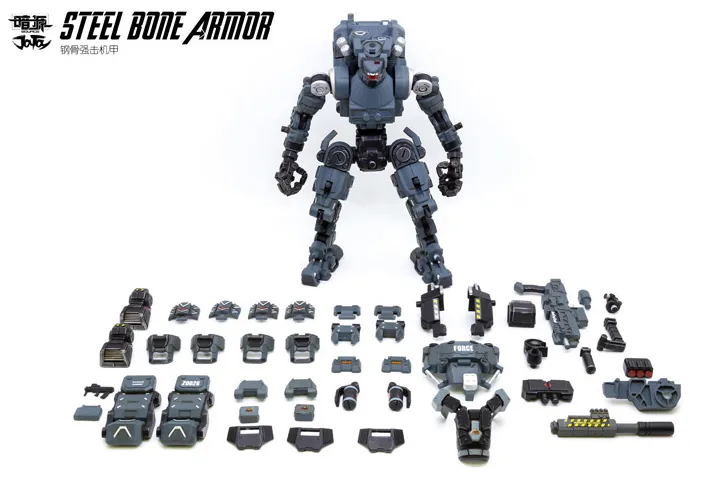 Steelbone Armor Classic Gray Firepower with Pilot | Joy Toy