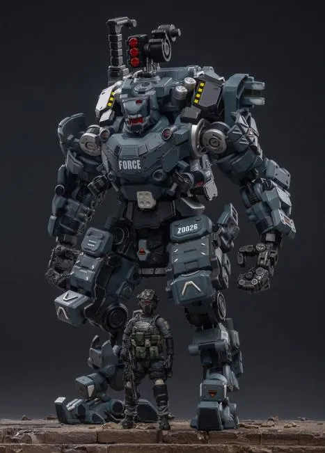 Steelbone Armor Classic Gray Firepower with Pilot | Joy Toy
