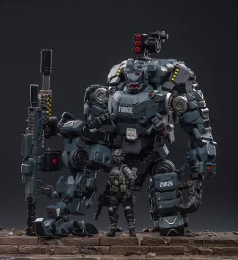 Steelbone Armor Classic Gray Firepower with Pilot | Joy Toy