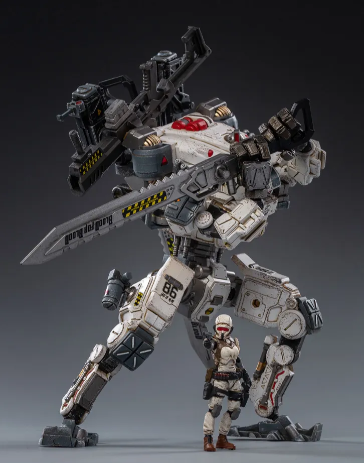 Steelbone Armor JT0593 God of War 86 White Mecha with Pilot | Joy Toy