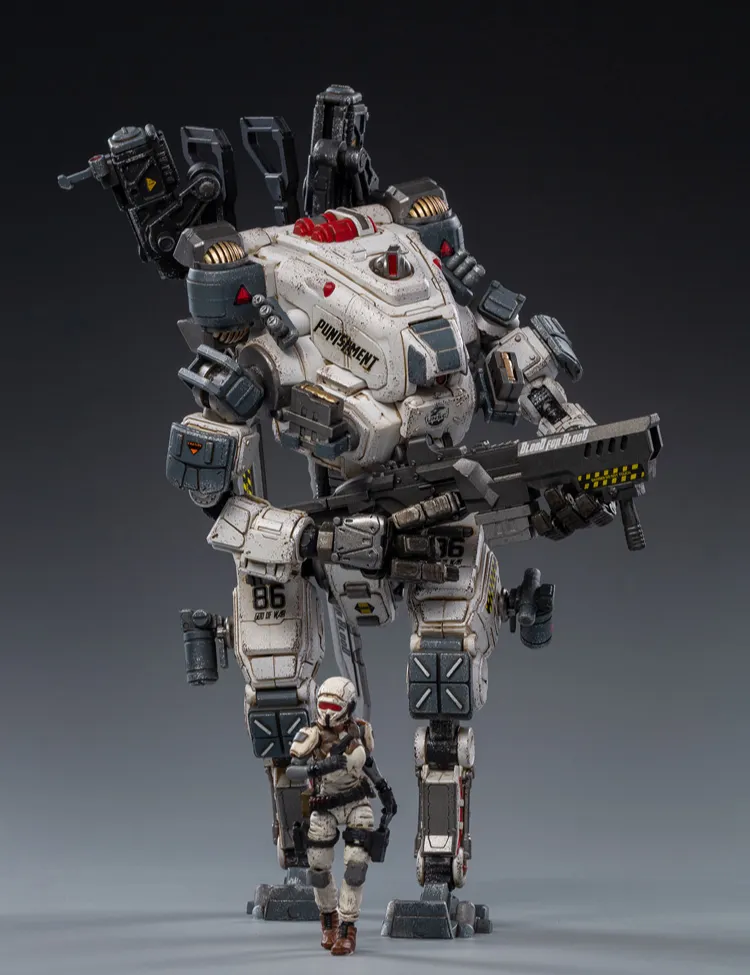 Steelbone Armor JT0593 God of War 86 White Mecha with Pilot | Joy Toy