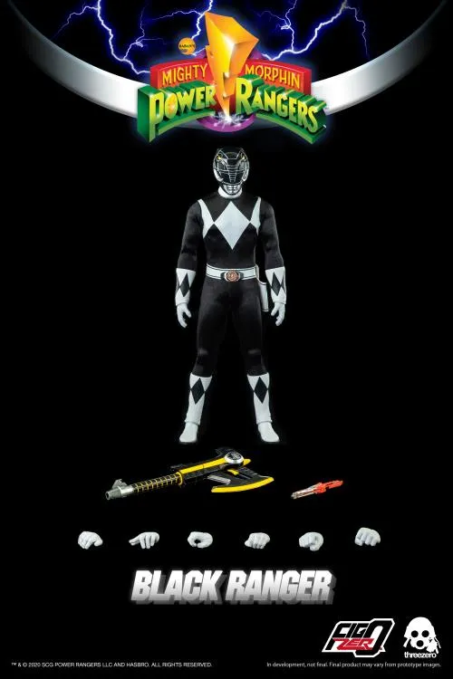 Black Ranger 1:6 Scale Figure | Threezero Mighty Morphin Power Rangers