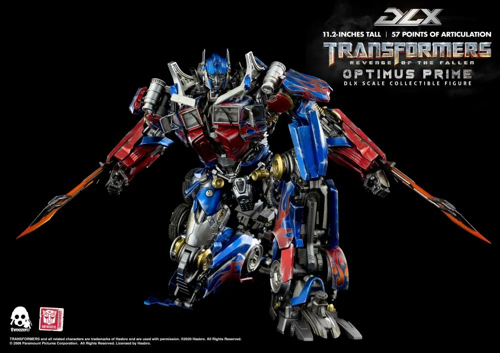Optimus Prime DLX Scale Collectible Figure | Transformers Transformers: Revenge Of The Fallen | threezero