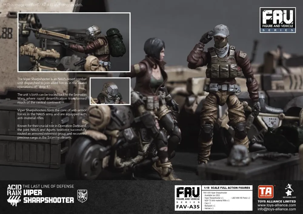 FAV-A35 Viper Sharpshooter 1:18 Scale | Acid Rain FAV