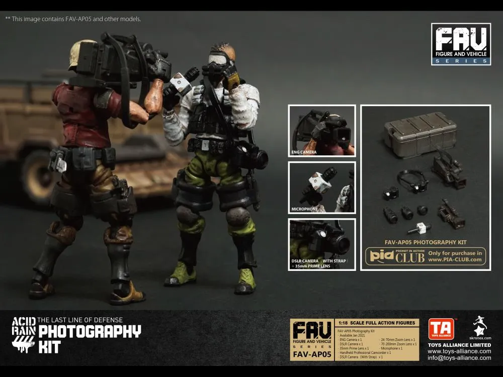 FAV-AP05 Photography Kit 1:18 Scale | Acid Rain FAV