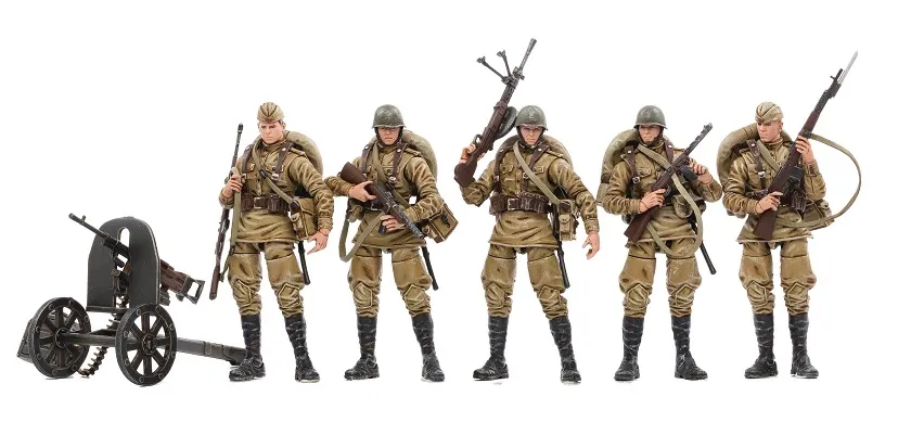 WWII Soviet Infantry Set of 5 | Joy Toy