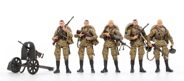 WWII Soviet Infantry Set of 5 | Joy Toy