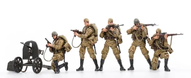 WWII Soviet Infantry Set of 5 | Joy Toy