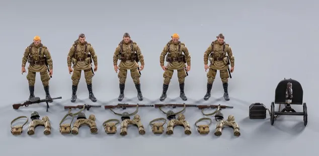 WWII Soviet Infantry Set of 5 | Joy Toy