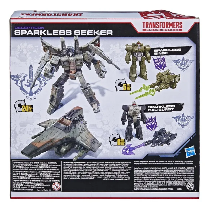 Sparkless Seeker Battle 3-Pack Netflix Edition | Transformers Generations War for Cybertron Trilogy