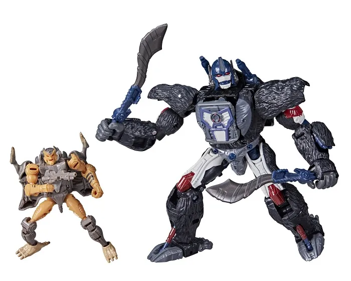 Optimus Primal and Rattrap Set of 2 Netflix Edition | Transformers Generations War for Cybertron Trilogy