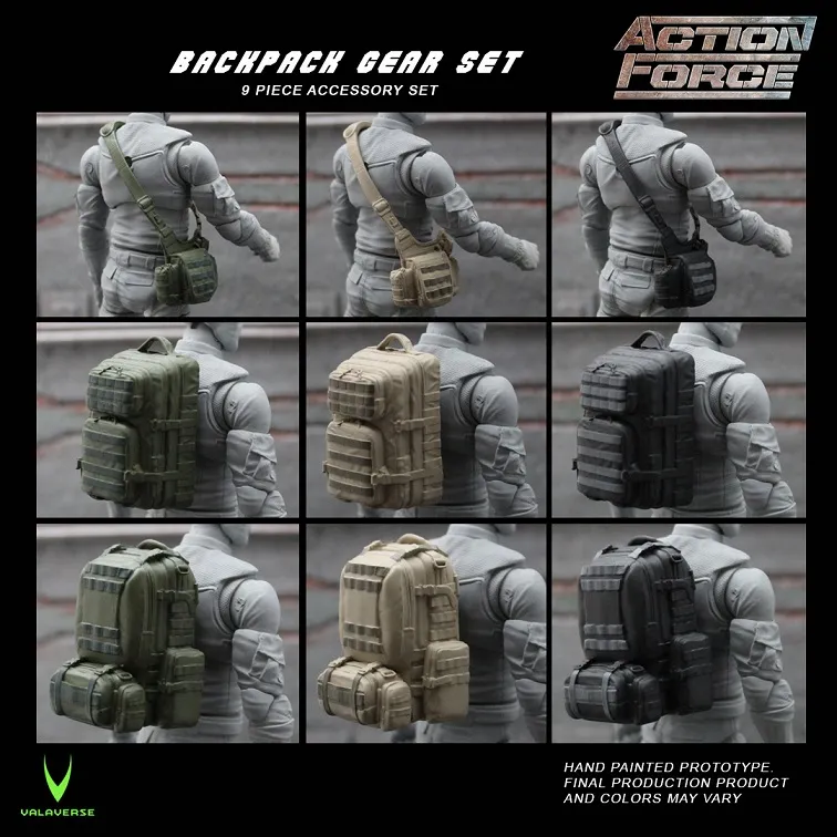 Backpack Gear Accessory Set 1/12 Scale | Action Force | Valaverse