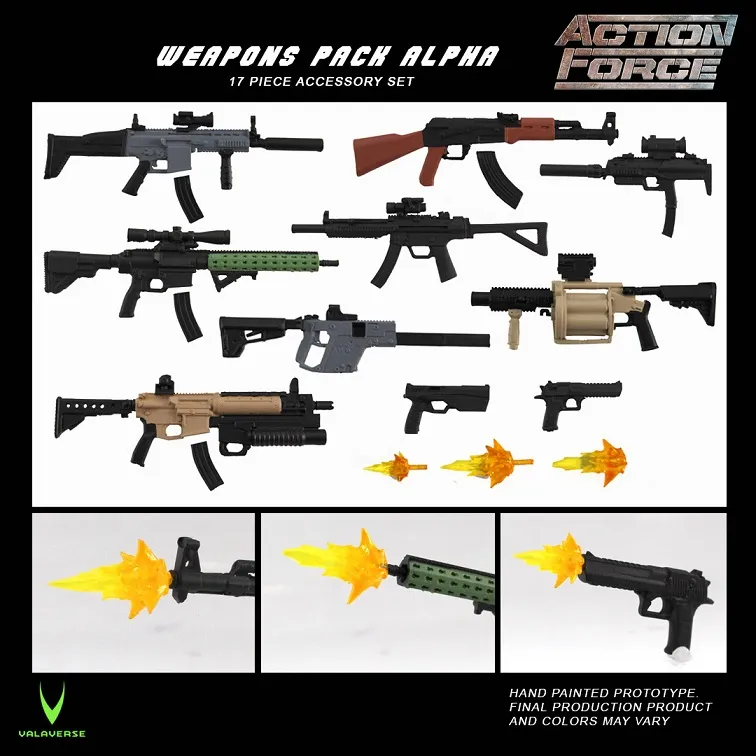 Weapons Gear Pack Alpha Accessory Set 1/12 Scale | Action Force | Valaverse