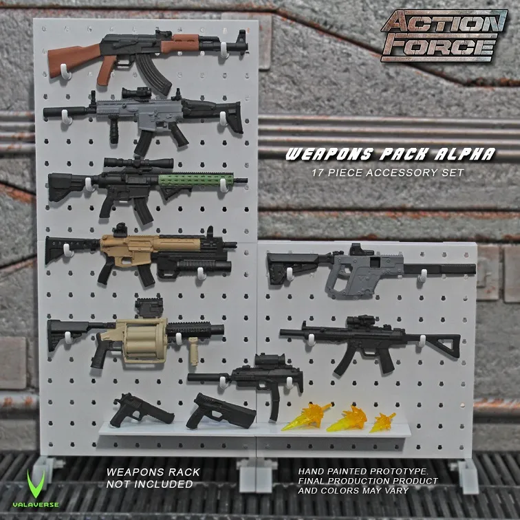 Weapons Gear Pack Alpha Accessory Set 1/12 Scale | Action Force | Valaverse