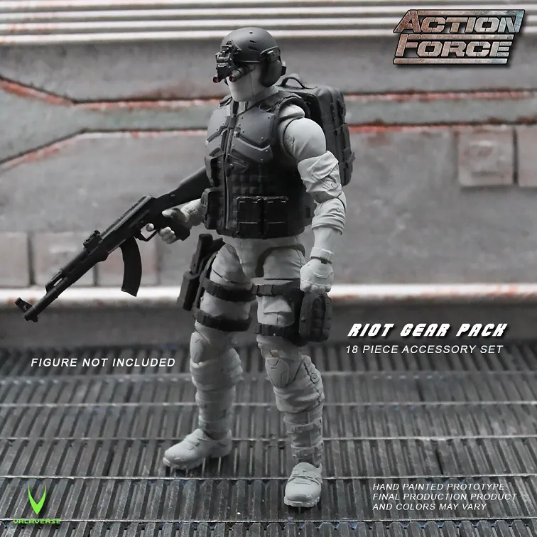 Riot Gear Pack Accessory Set 1/12 Scale | Action Force | Valaverse