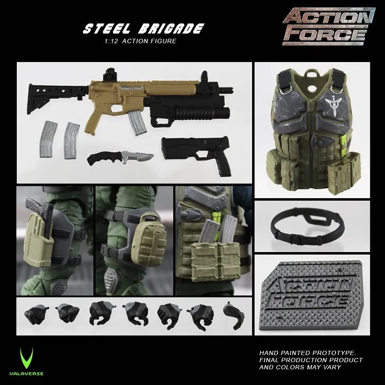 Steel Brigade 1/12 Scale | Action Force | Valaverse