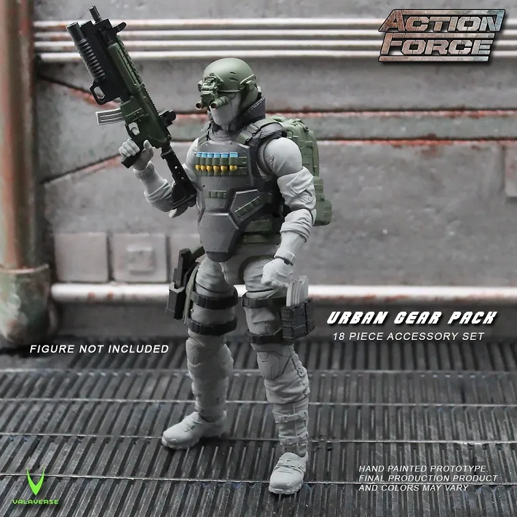 Urban Gear Pack Accessory Set 1/12 Scale | Action Force | Valaverse