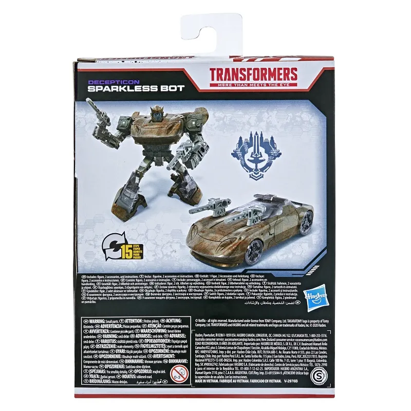 Sparkless Bot Netflix Edition | Transformers Generations War for Cybertron Trilogy