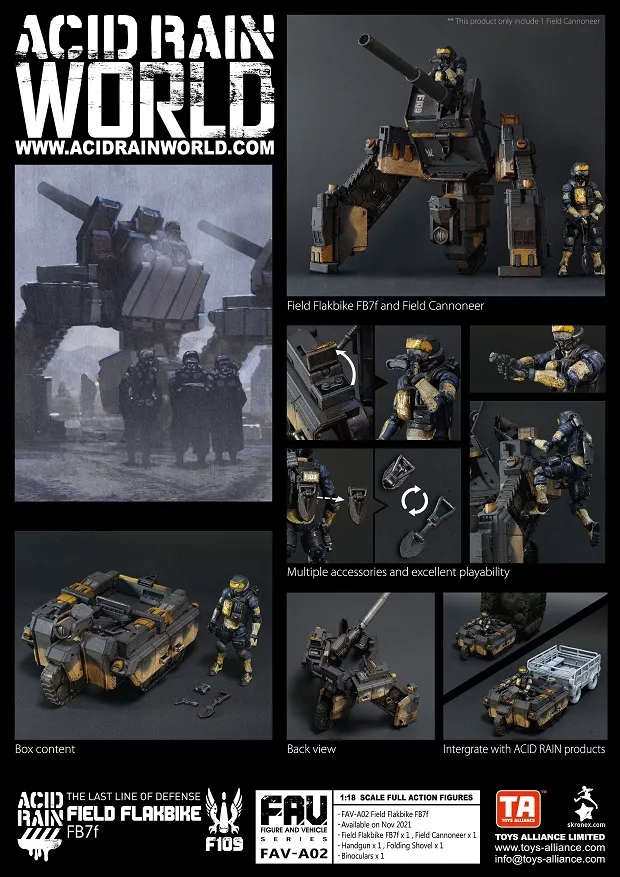 FAV-A02 Field Flakbike FB7f 1:18 Scale | Acid Rain FAV
