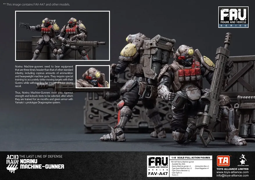 FAV-A47 Norinu Machine-Gunner 1:18 Scale | Acid Rain FAV