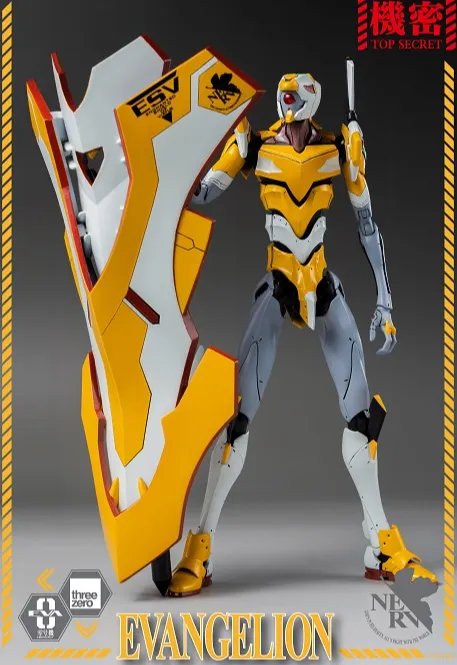 ROBO-DOU Proto Type-00 Robo-dou Collectible Figure | Rebuild Of Evangelion | threezero