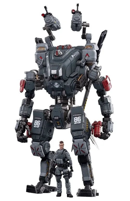 Steelbone Armor JT1033 God of War 86 Grey Mecha with Pilot | Joy Toy Dark Source