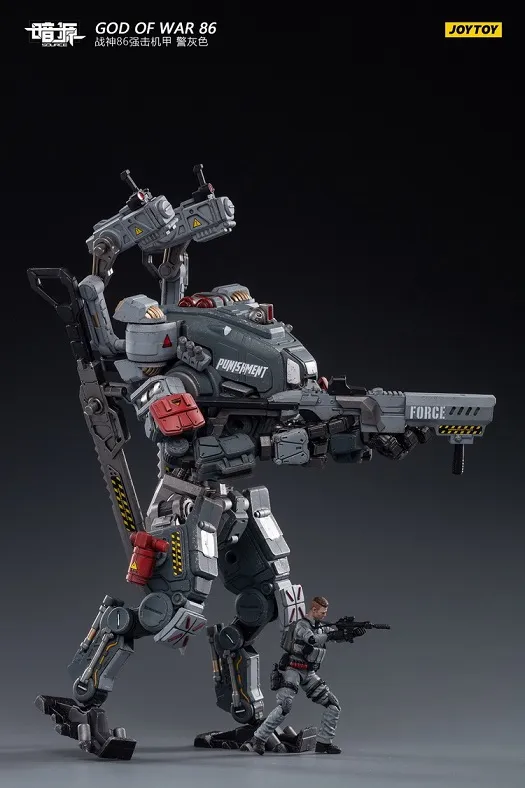 Steelbone Armor JT1033 God of War 86 Grey Mecha with Pilot | Joy Toy Dark Source