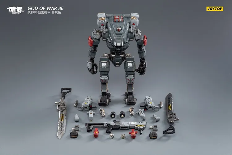 Steelbone Armor JT1033 God of War 86 Grey Mecha with Pilot | Joy Toy Dark Source