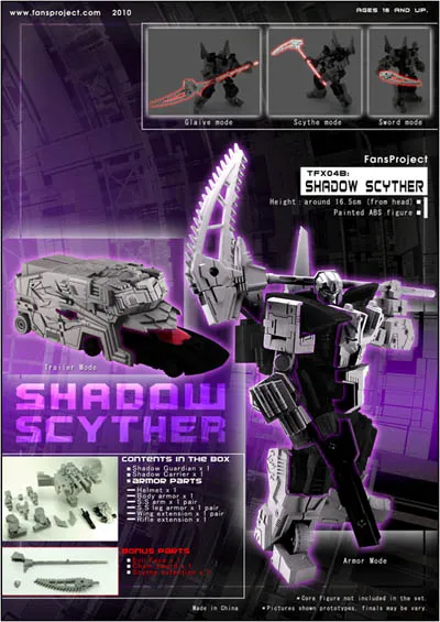 TFX-04B Shadow Scyther Trailer Upgrade Kit | Fansproject Parallax