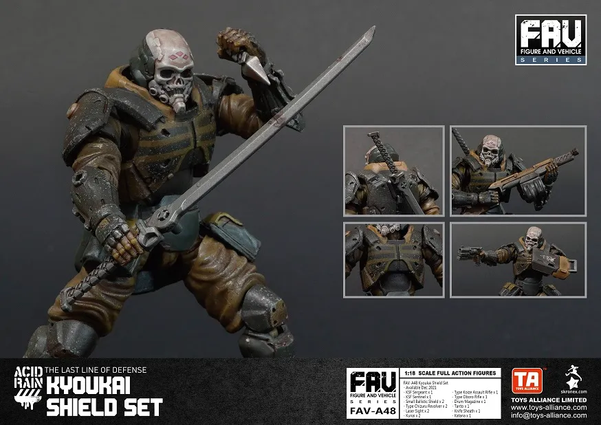 FAV-A48 Kyoukai Shield Set 1:18 Scale | Acid Rain FAV