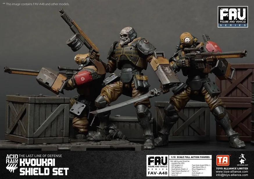 FAV-A48 Kyoukai Shield Set 1:18 Scale | Acid Rain FAV