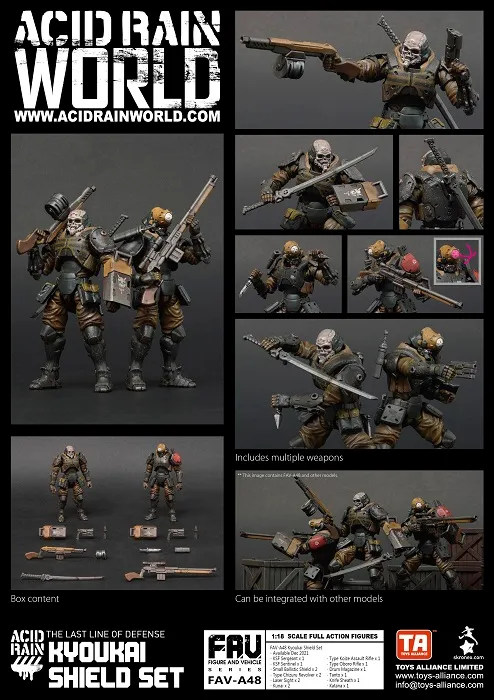FAV-A48 Kyoukai Shield Set 1:18 Scale | Acid Rain FAV