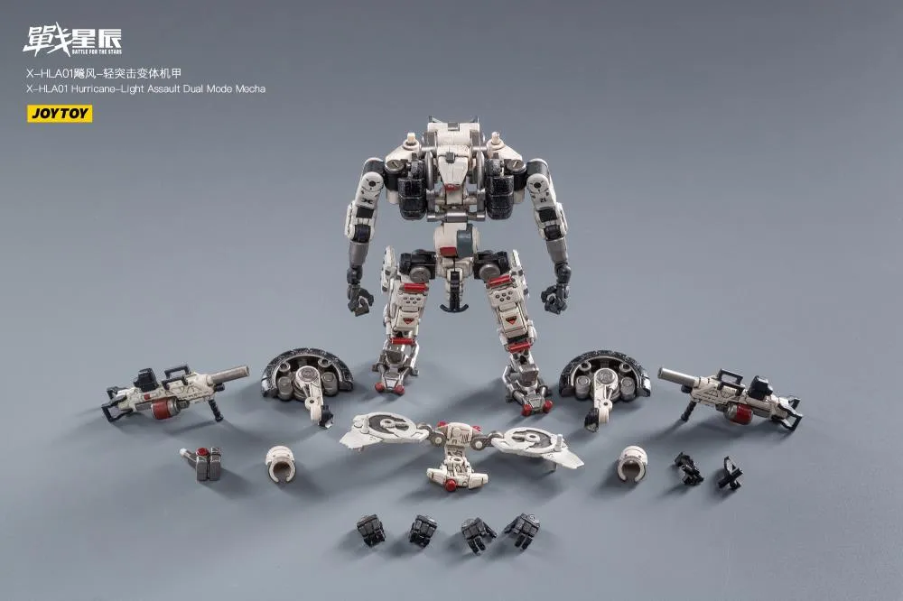 X-HLA01 Hurricane Light Assault Dual Mode Mecha White Version | Joy Toy Battle for the Stars