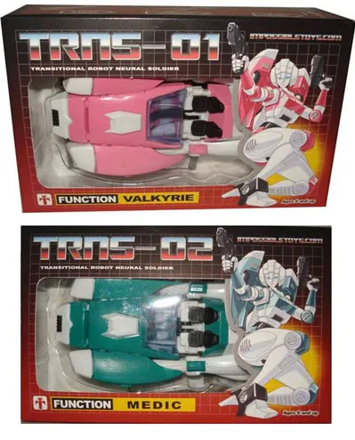 TRNS-01 Valkyrie and TRNS-02 Medic Set | Impossible Toys