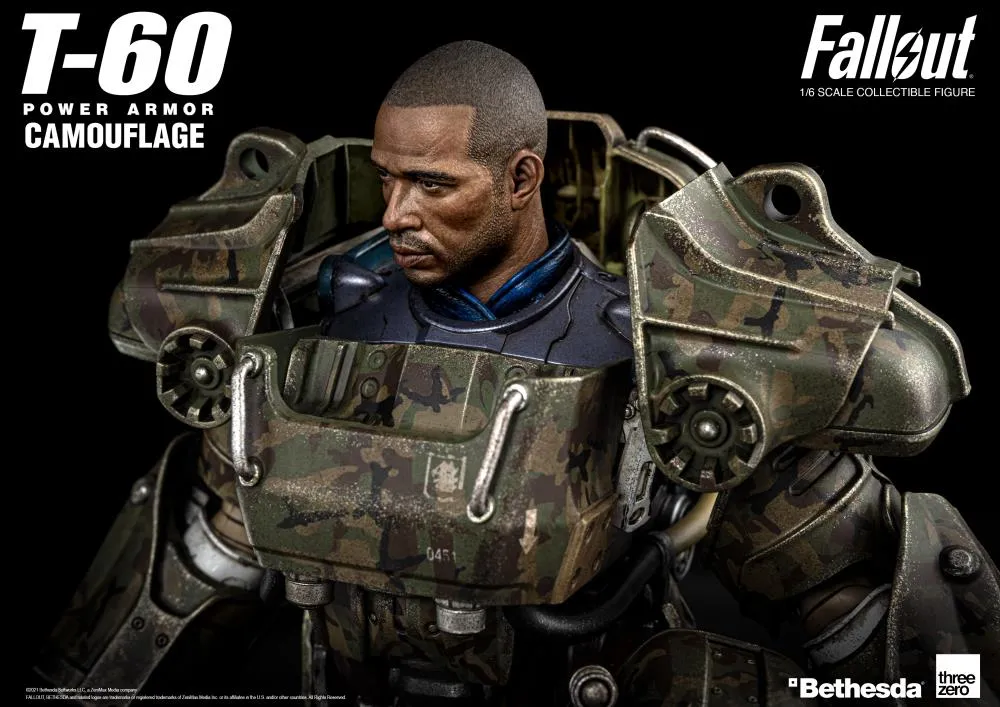T-60 Power Armor Camouflage 1:6 Scale | Fallout | Threezero