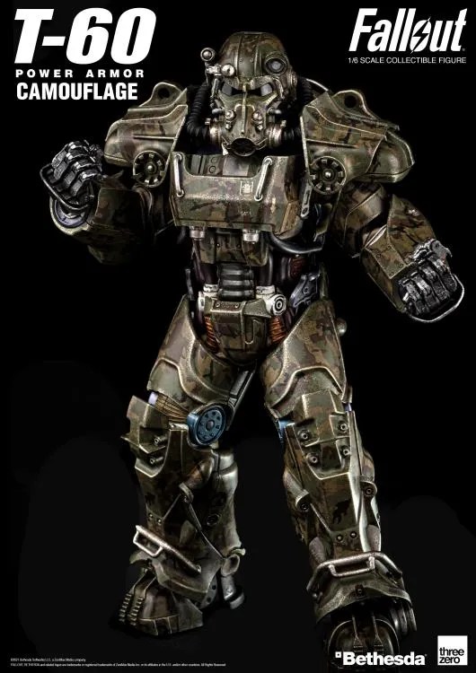T-60 Power Armor Camouflage 1:6 Scale | Fallout | Threezero