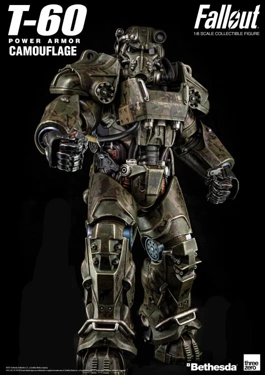 T-60 Power Armor Camouflage 1:6 Scale | Fallout | Threezero