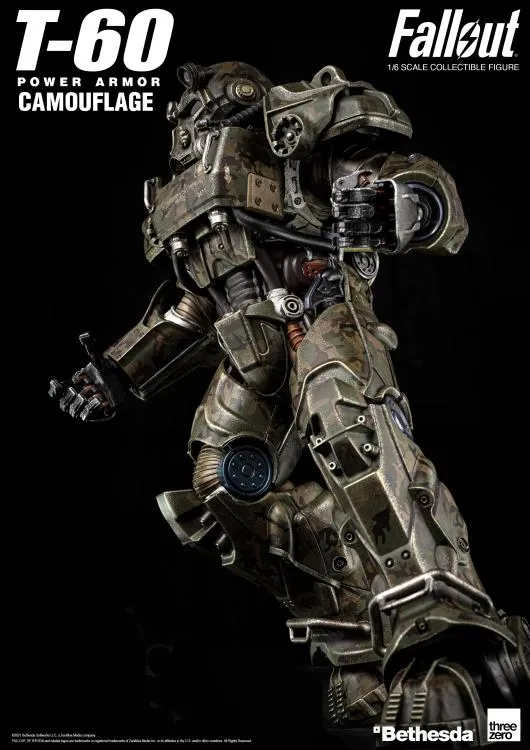 T-60 Power Armor Camouflage 1:6 Scale | Fallout | Threezero