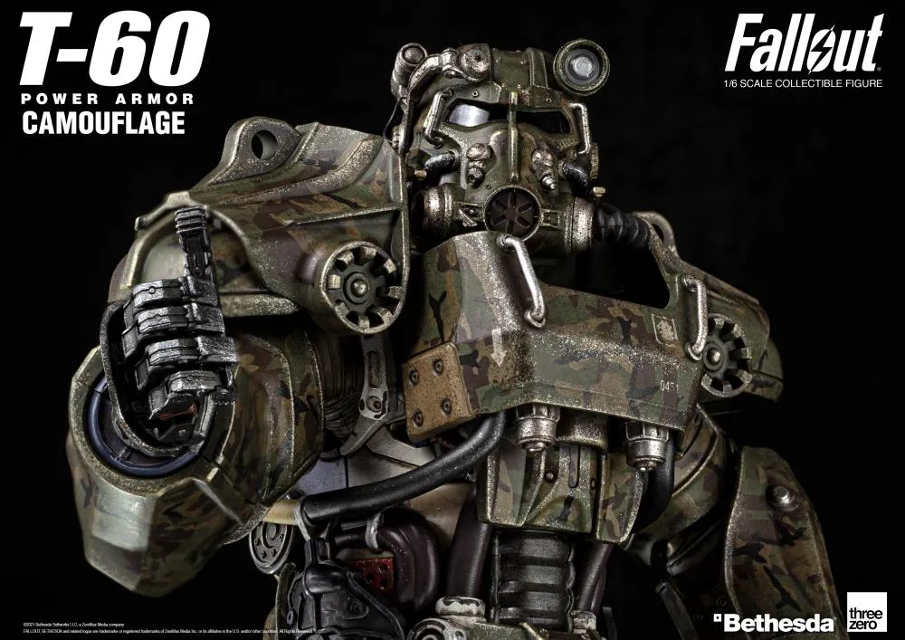 T-60 Power Armor Camouflage 1:6 Scale | Fallout | Threezero